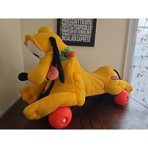 Vintage Little Tikes Pluto Dog Ride On Toy Disney Rare Find Great Condition